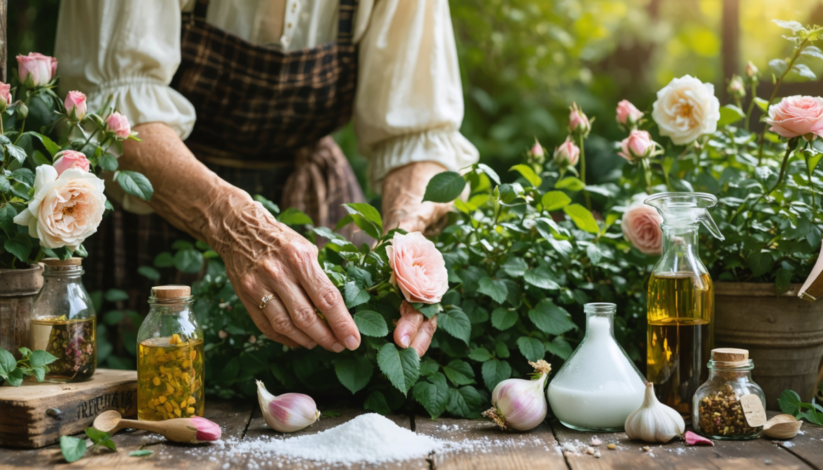 découvrez les secrets d'antan pour soigner vos rosiers avec des recettes naturelles et efficaces de grand-mère, faciles à réaliser pour des plantes saines et éclatantes.