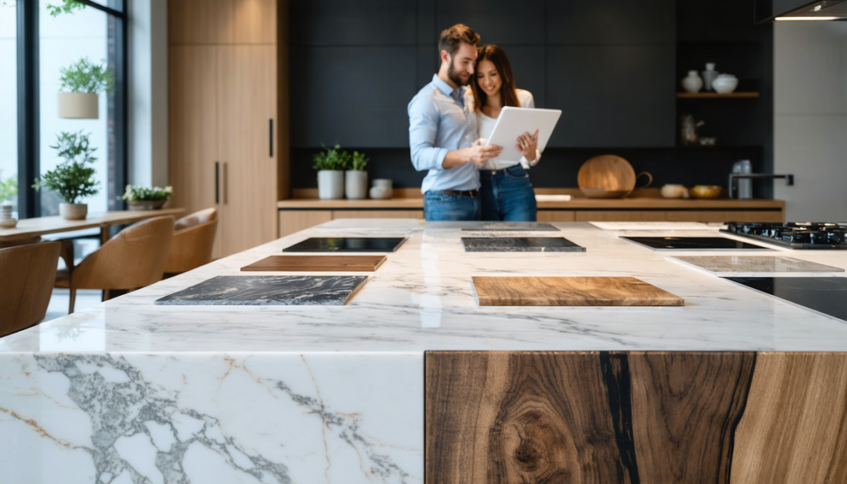 découvrez comment choisir le matériau parfait pour un plan de travail sur mesure, en fonction de vos besoins, de votre budget et de l'esthétique souhaitée.
