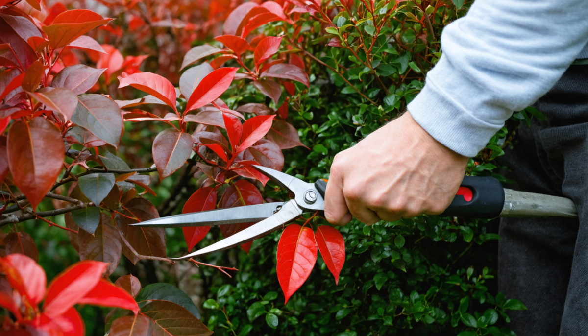 apprenez à tailler le photinia correctement pour obtenir des feuilles rouges éclatantes et une haie dense et bien fournie. conseils pratiques et astuces de jardinage faciles à suivre.