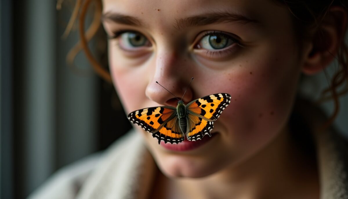 Que symbolise la présence d’un papillon dans la maison ?
