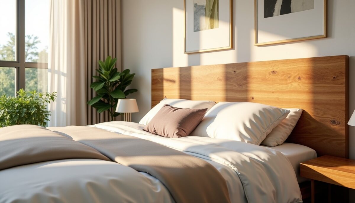 Transformez votre chambre : optez pour une tête de lit en bois pour une ambiance chic et naturelle