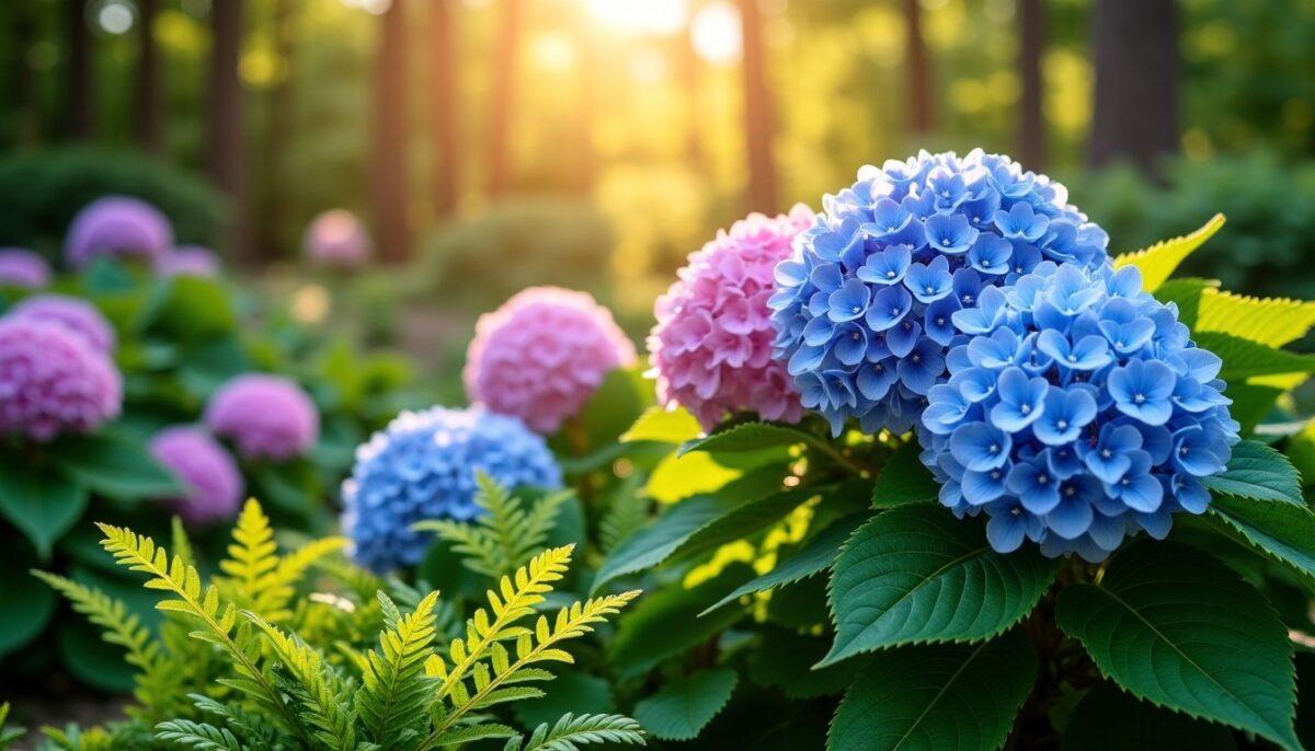 Comment sublimer le pied des hortensias : plantes compagnes et conseils de jardinage