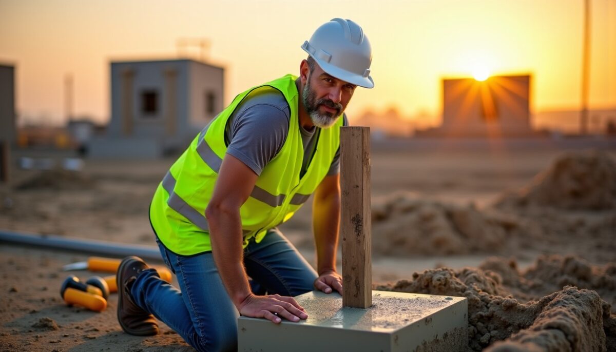 Fixer un poteau en bois dans le béton : techniques efficaces et pièges à éviter