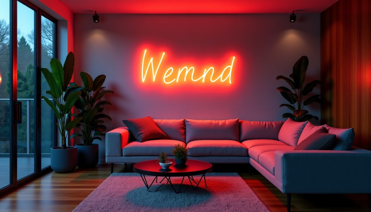 Logo néon : la touche déco lumineuse qui transforme votre intérieur